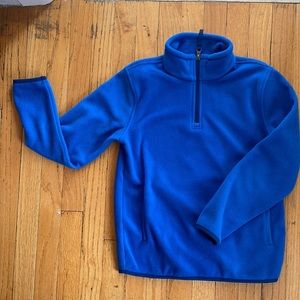 Kids blue pullover fleece, size M (9/10)